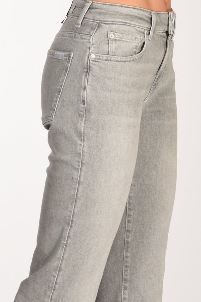 7 For All Mankind Jeans Calie Grigio Chiaro Donna - 4