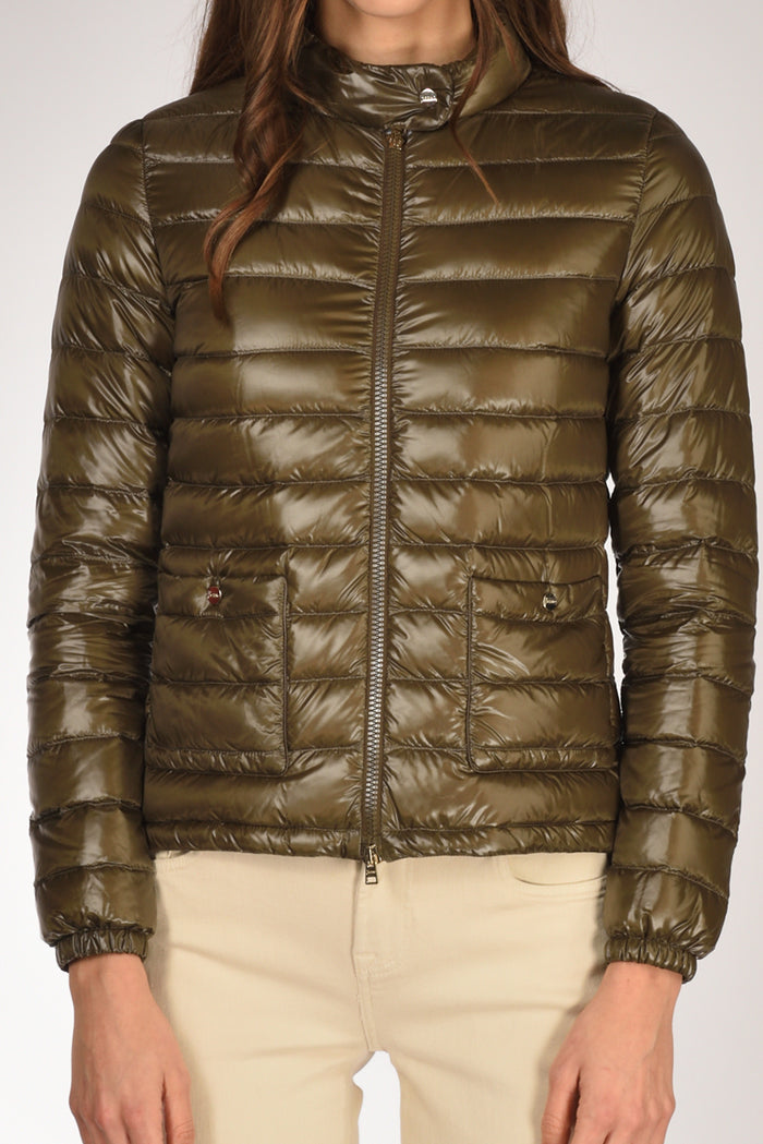 Herno Piumino Zip Verde Donna - 3
