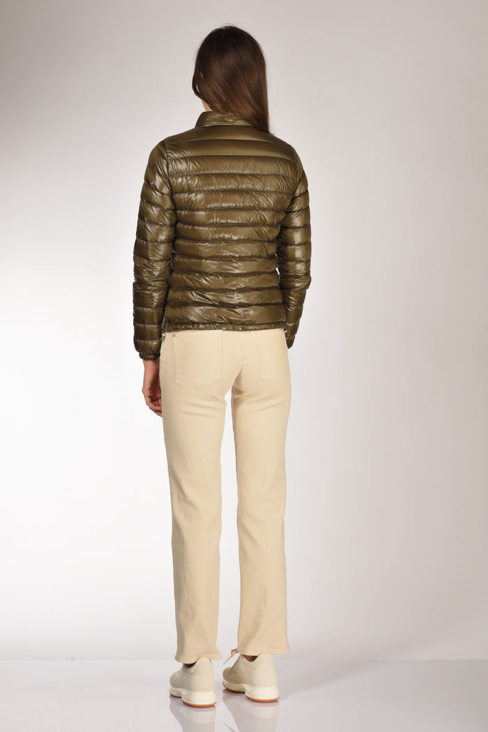 Herno Piumino Zip Verde Donna - 5