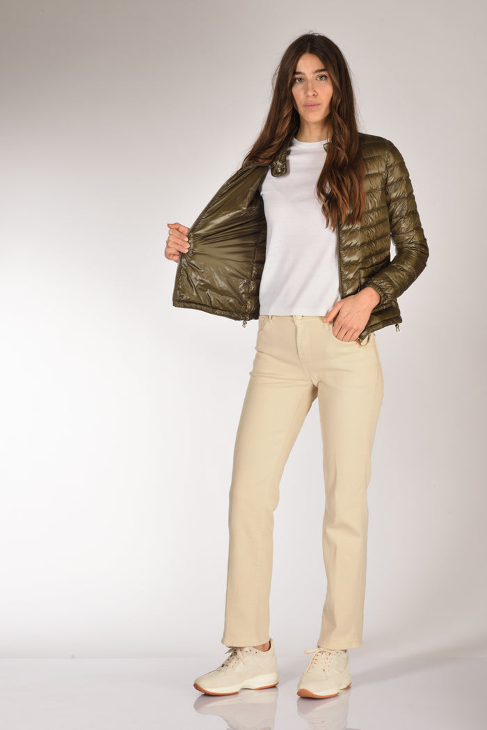 Herno Piumino Zip Verde Donna - 6