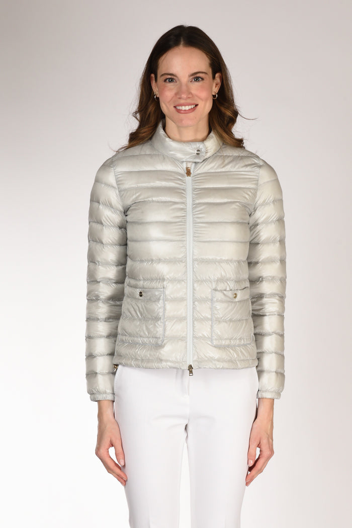 Herno Piumino Zip Grigio Perla Donna - 2