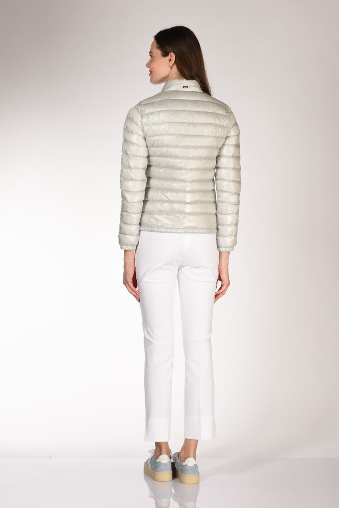 Herno Piumino Zip Grigio Perla Donna - 5