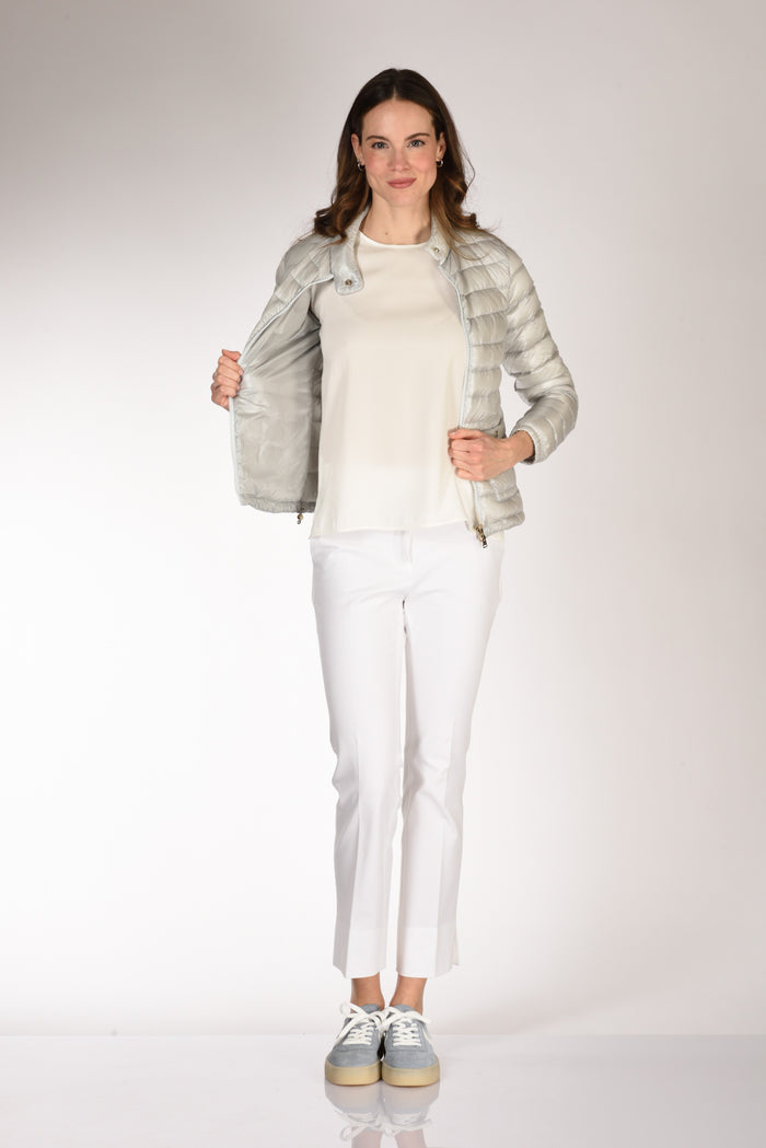 Herno Piumino Zip Grigio Perla Donna - 6