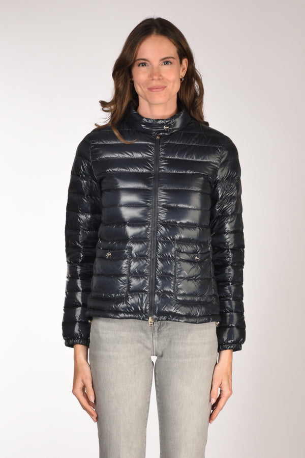 Herno Piumino Zip Blu Donna-2