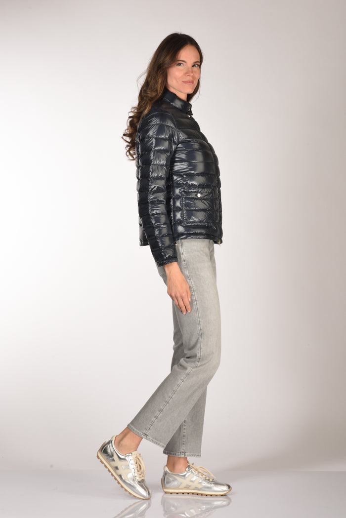 Herno Piumino Zip Blu Donna - 4