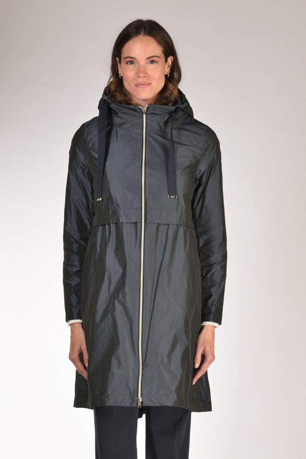 Herno Parka Taffeta Blu Donna-2