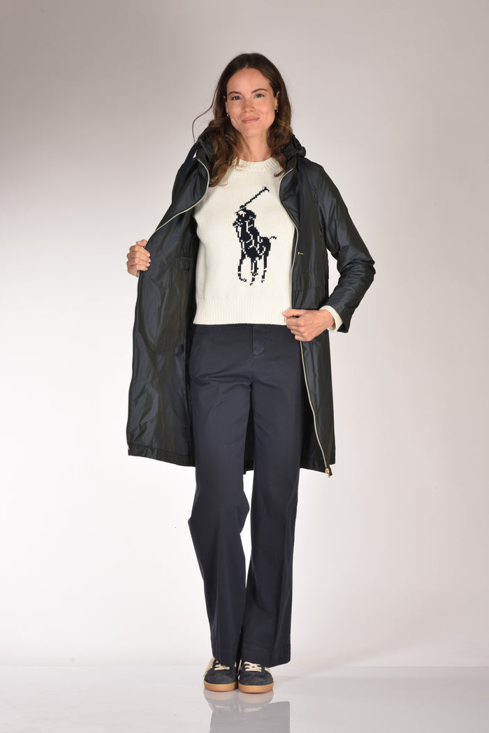Herno Parka Taffeta Blu Donna - 6
