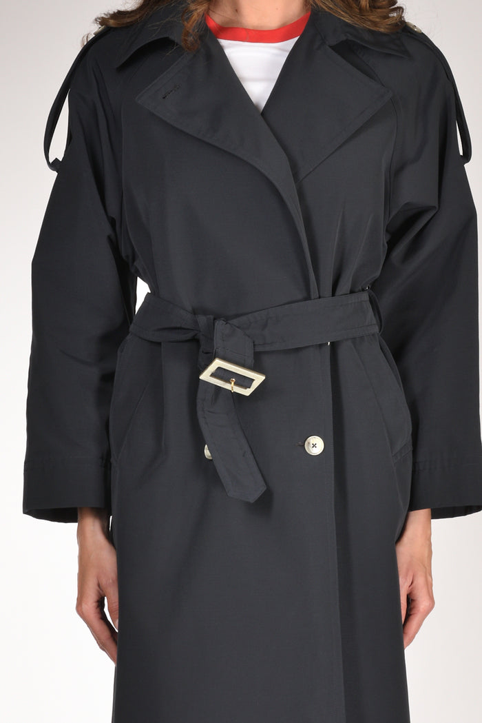 Herno Trench Lungo Blu Donna - 3