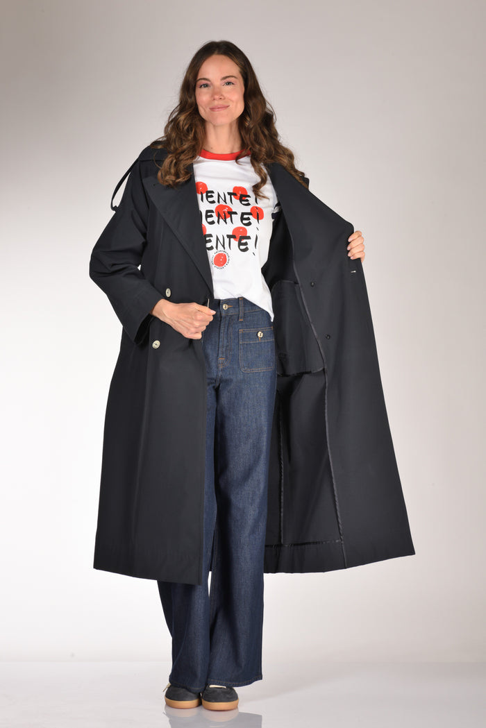 Herno Trench Lungo Blu Donna - 6