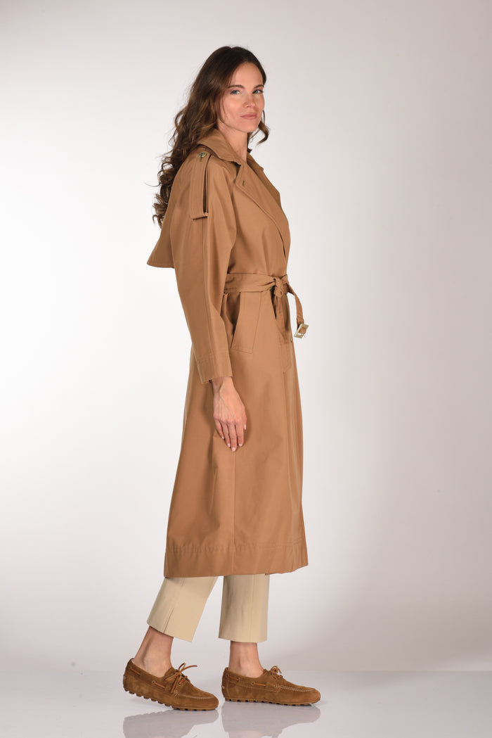 Herno Trench Lungo Beige Cammello Donna - 4
