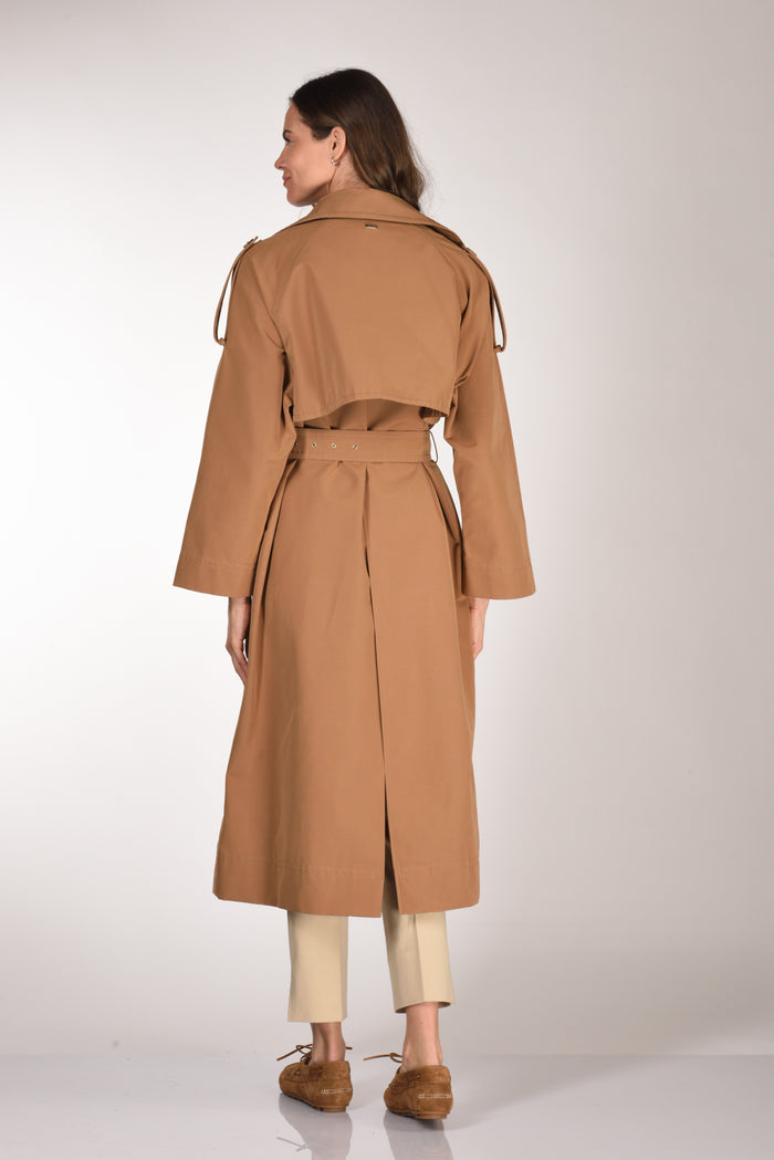 Herno Trench Lungo Beige Cammello Donna - 5