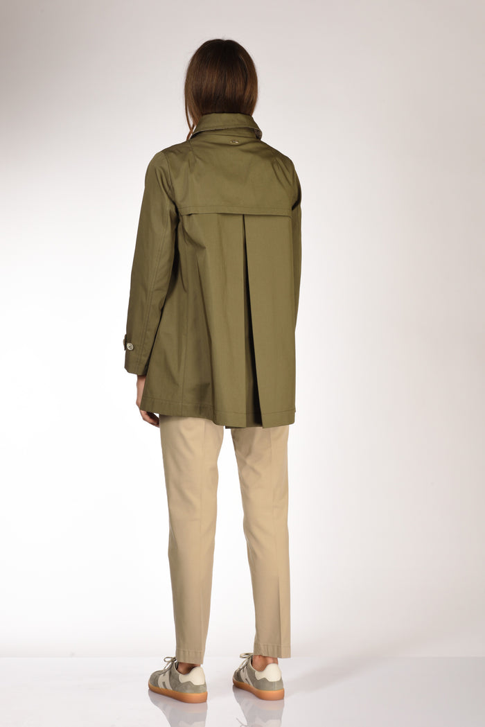 Herno Caban Con Colletto Verde Donna - 5