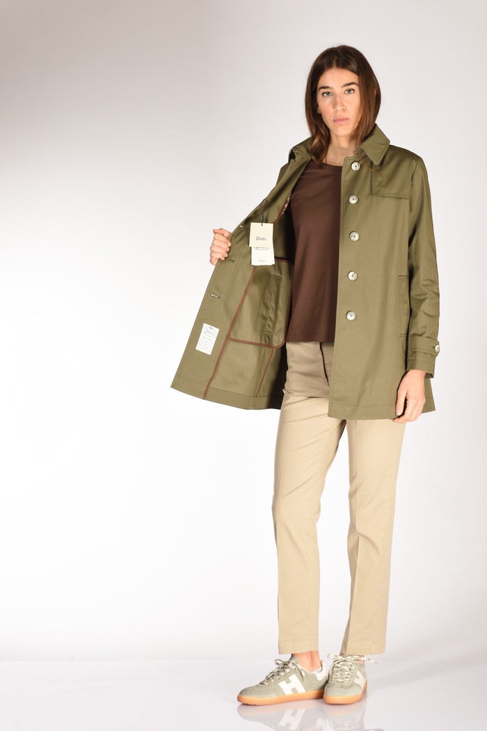 Herno Caban Con Colletto Verde Donna - 6