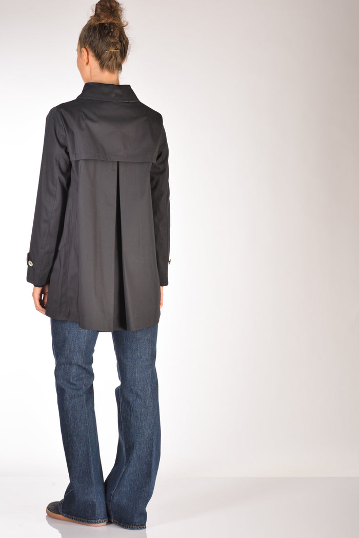 Herno Caban Con Colletto Blu Donna - 5