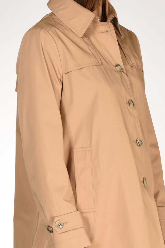 Herno Caban Con Colletto Beige Cammello Donna - 3