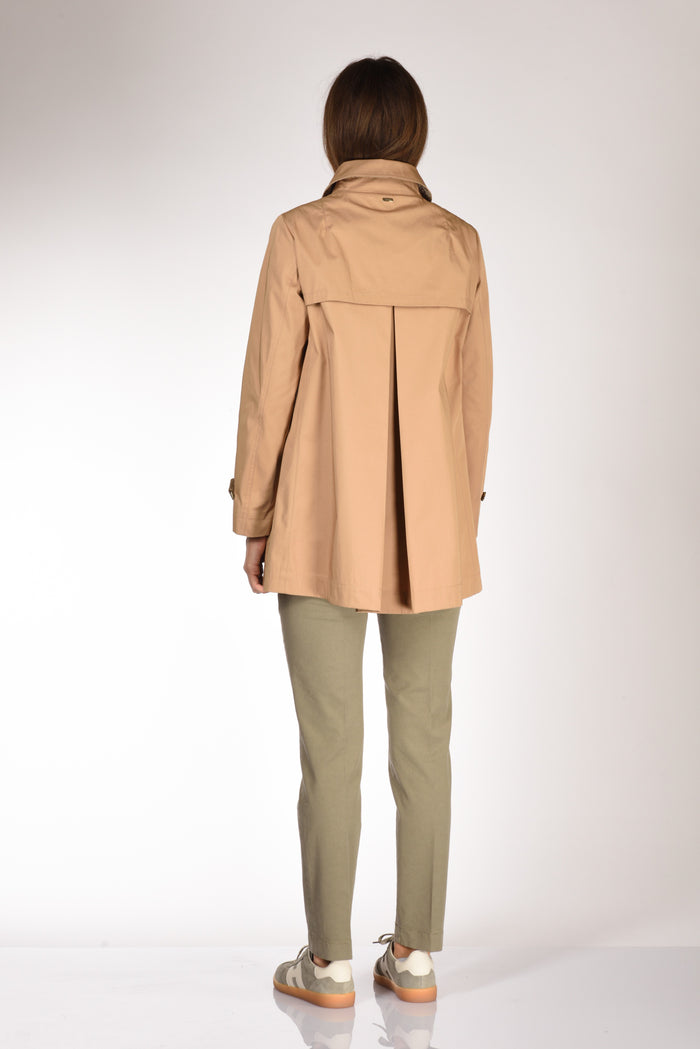 Herno Caban Con Colletto Beige Cammello Donna - 5