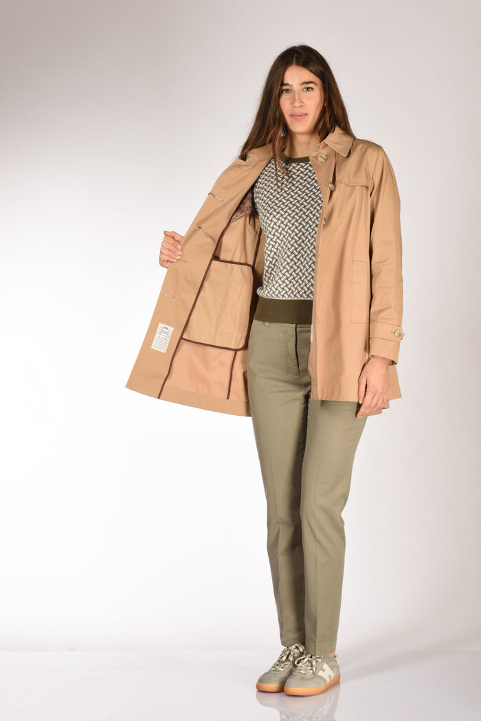 Herno Caban Con Colletto Beige Cammello Donna - 6