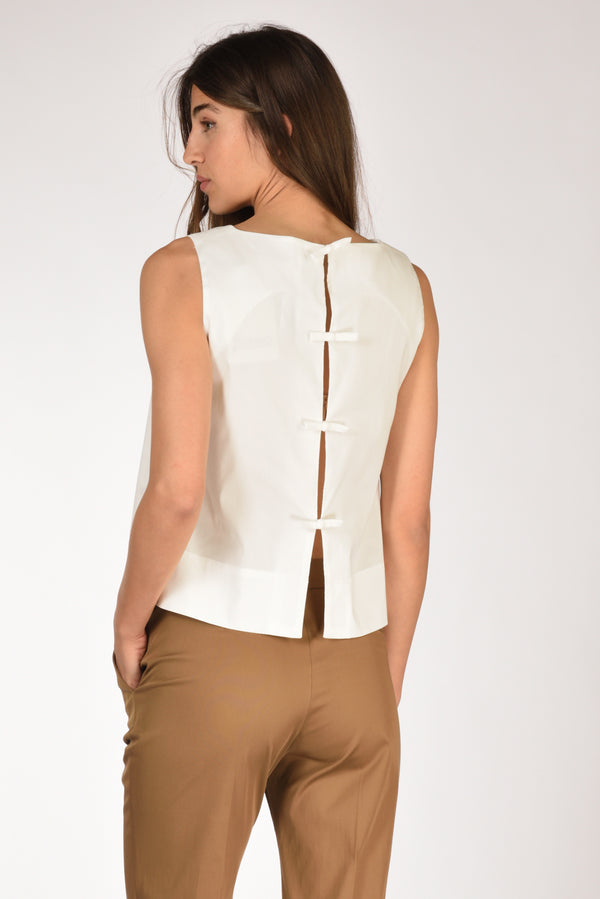 Herno Camicia Fiocco Bianco Donna