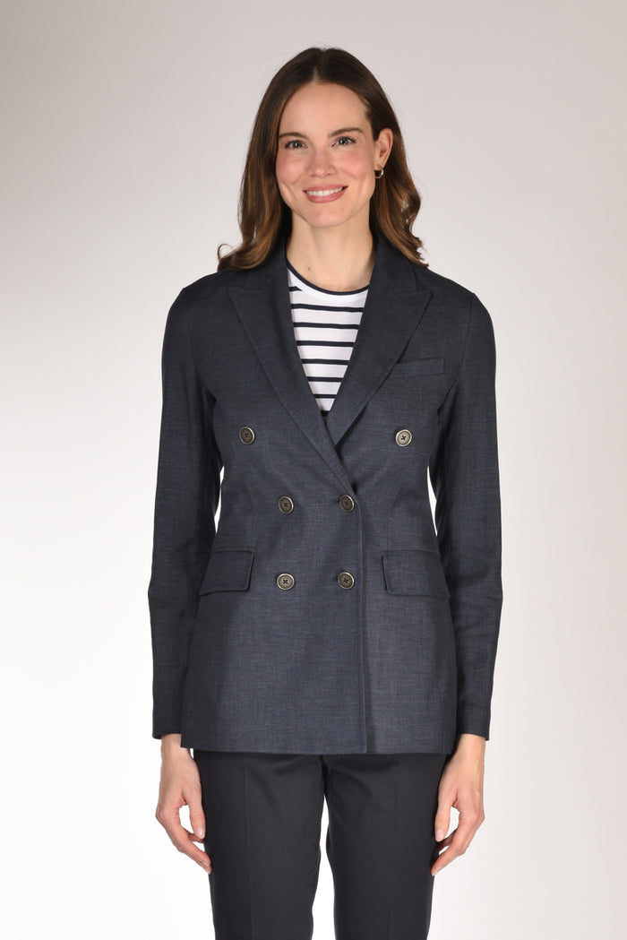 Circolo 1901 Blazer Doppiopetto Blu Donna - 2