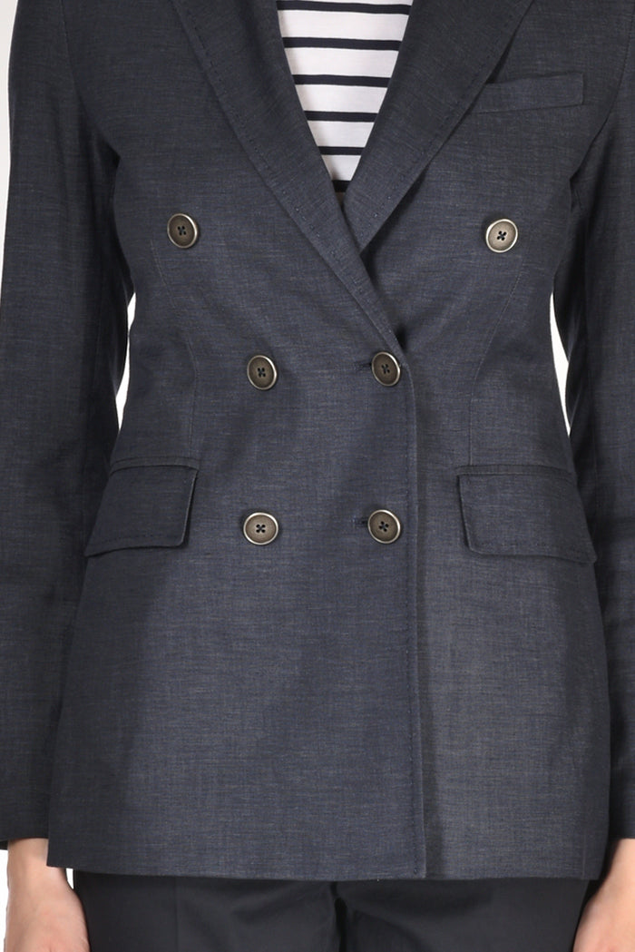 Circolo 1901 Blazer Doppiopetto Blu Donna - 3