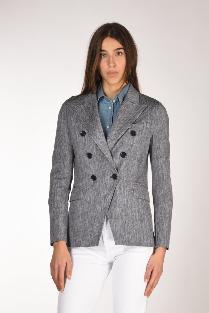 Circolo 1901 Blazer Doppiopetto Blu Donna - 1