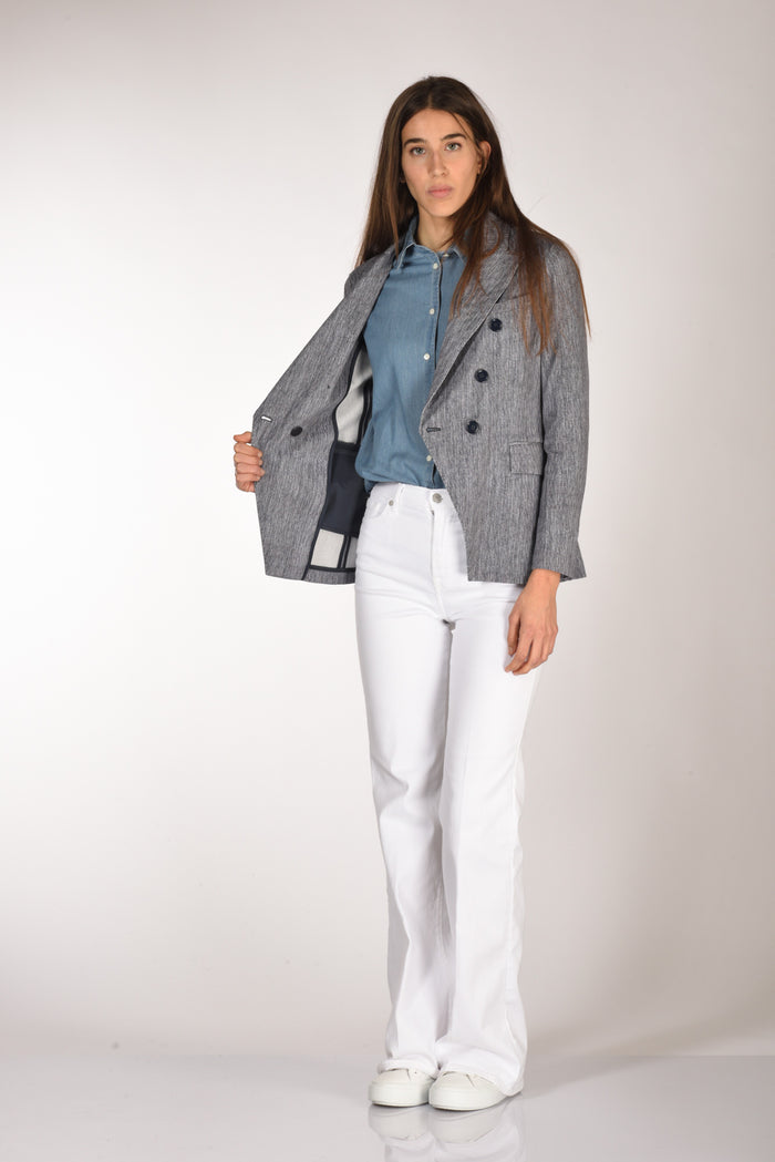 Circolo 1901 Blazer Doppiopetto Blu Donna - 6