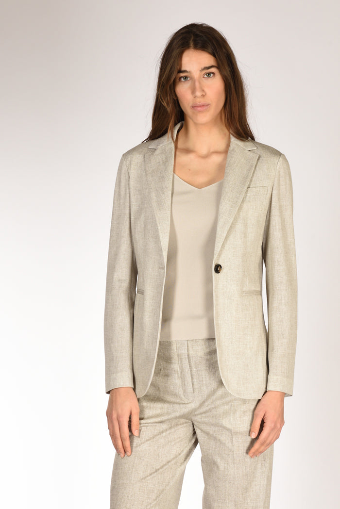 Circolo 1901 Blazer Slim Fit Beige Donna - 1