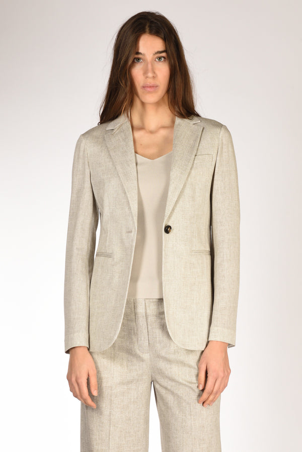 Circolo 1901 Blazer Slim Fit Beige Donna-2