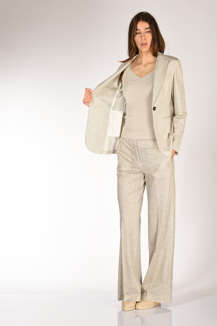 Circolo 1901 Blazer Slim Fit Beige Donna - 6