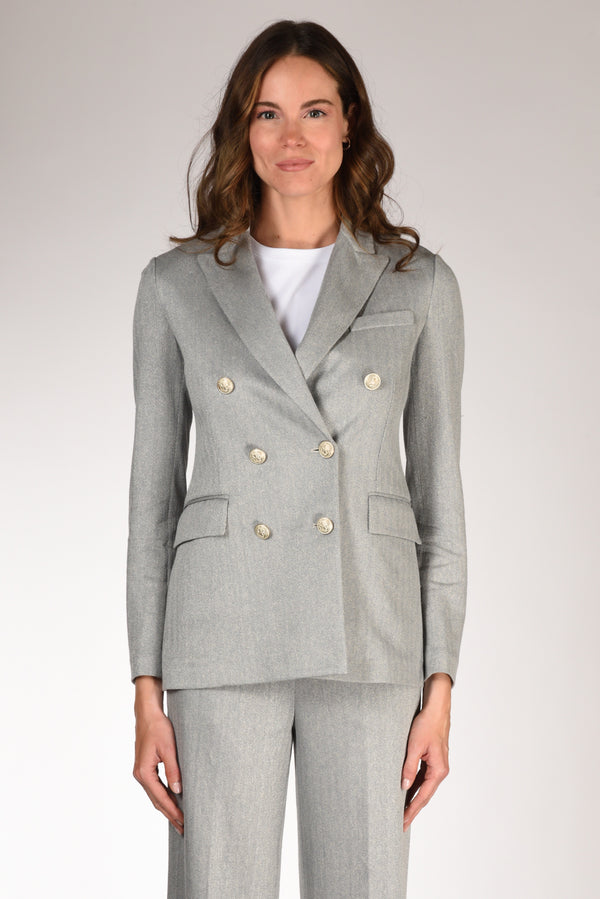 Circolo 1901 Blazer Doppiopetto Azzurro Donna-2