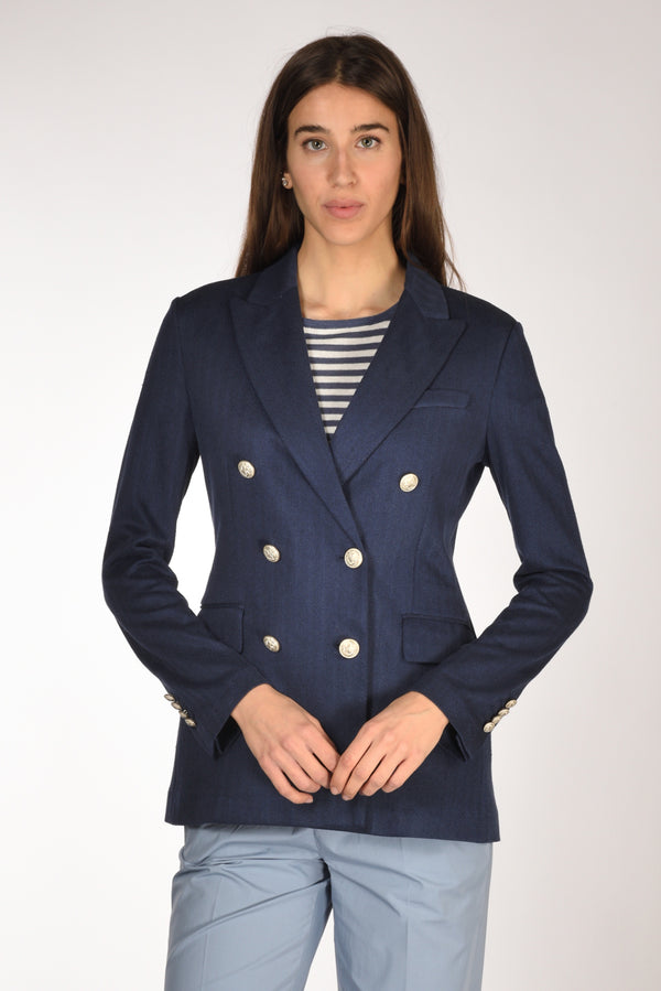 Circolo 1901 Blazer Doppiopetto Blu Donna