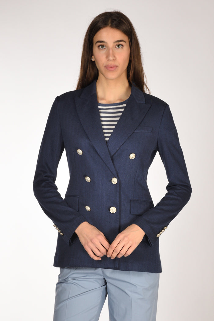 Circolo 1901 Blazer Doppiopetto Blu Donna - 1