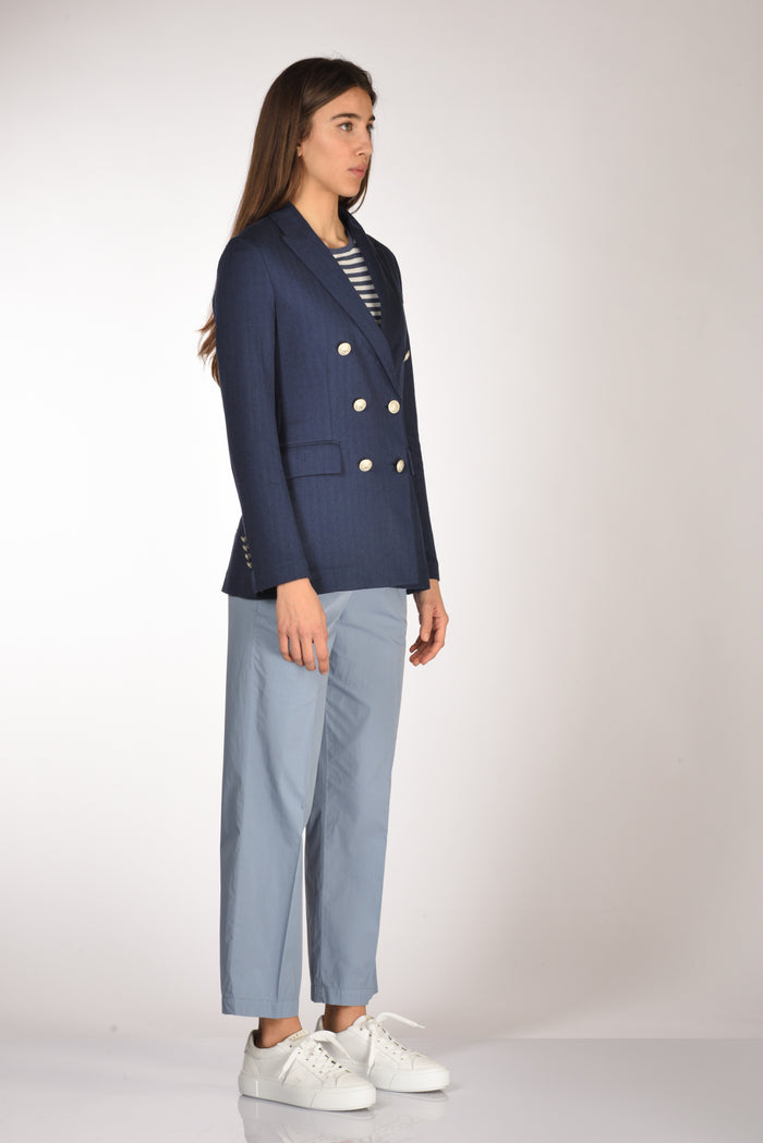 Circolo 1901 Blazer Doppiopetto Blu Donna - 4