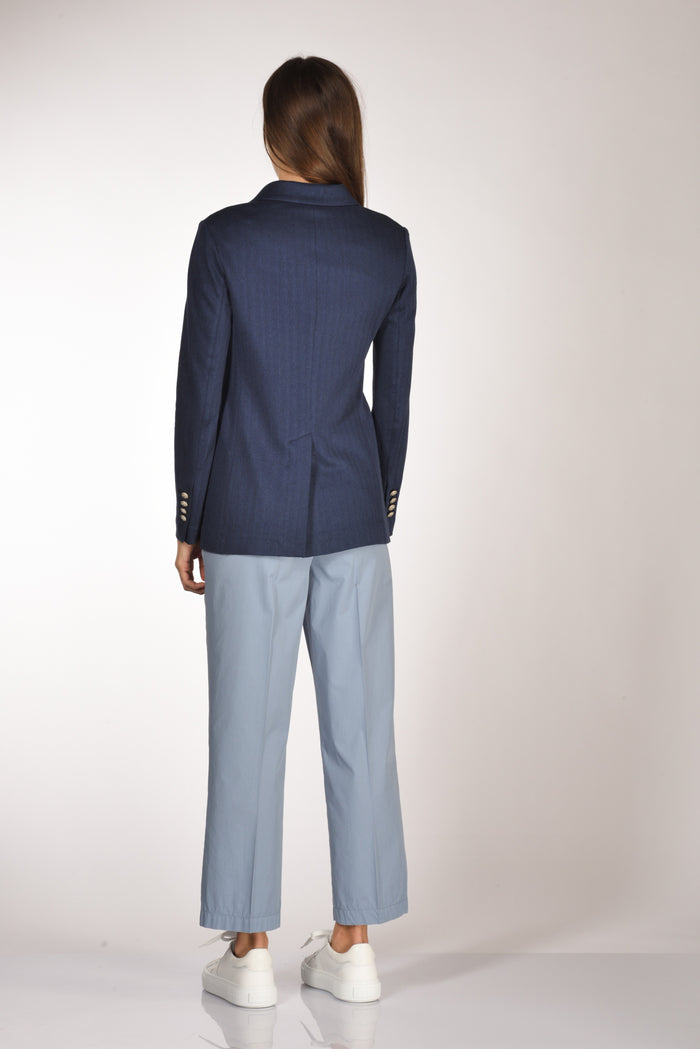Circolo 1901 Blazer Doppiopetto Blu Donna - 5