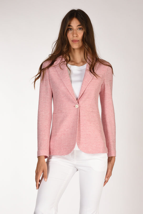 Circolo 1901 Blazer Slim Long Rosa Donna