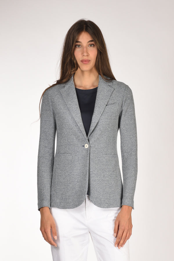 Circolo 1901 Blazer Slim Long Blu Donna-2