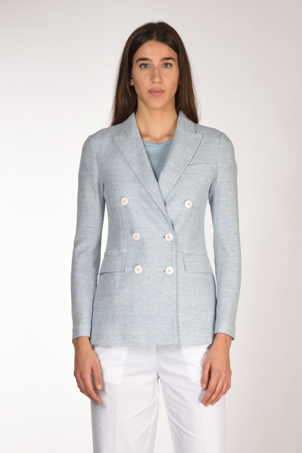 Circolo 1901 Blazer Doppiopetto Azzurro Donna-2