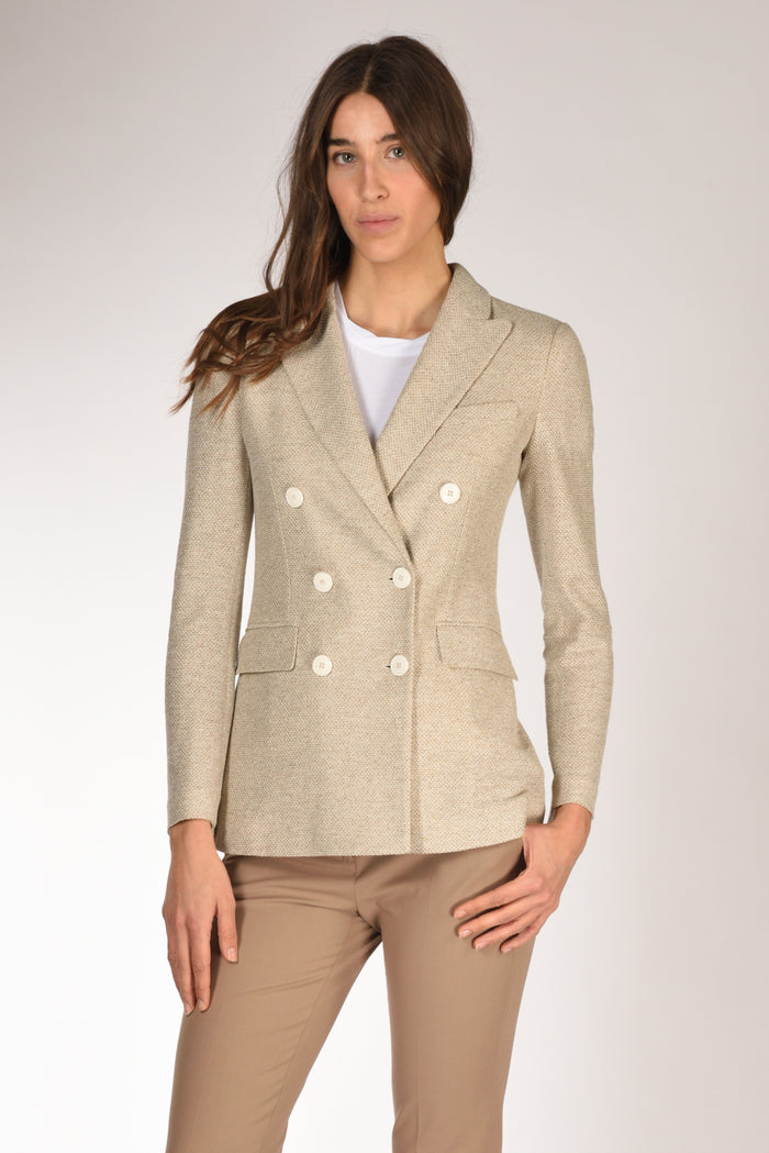 Circolo 1901 Blazer Doppiopetto Beige Donna - 1