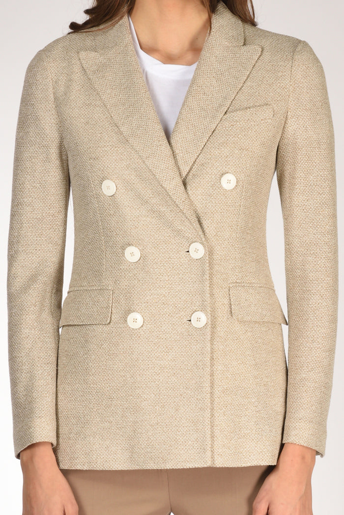 Circolo 1901 Blazer Doppiopetto Beige Donna - 3