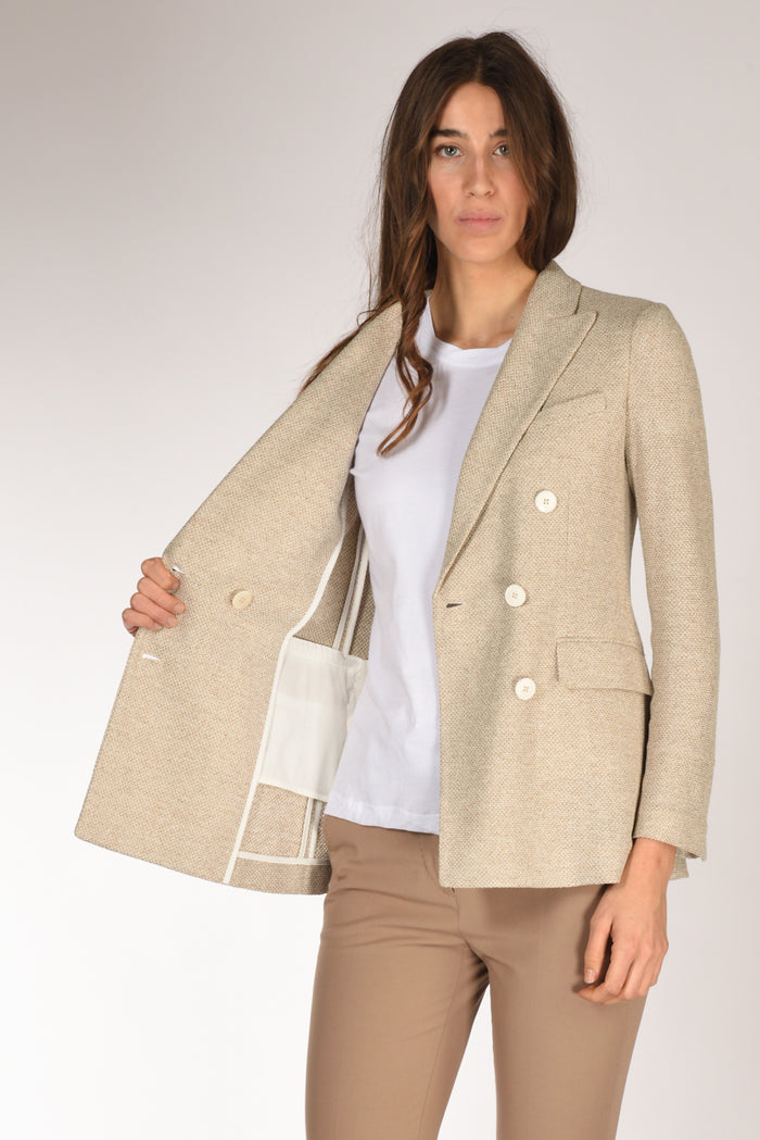Circolo 1901 Blazer Doppiopetto Beige Donna - 6
