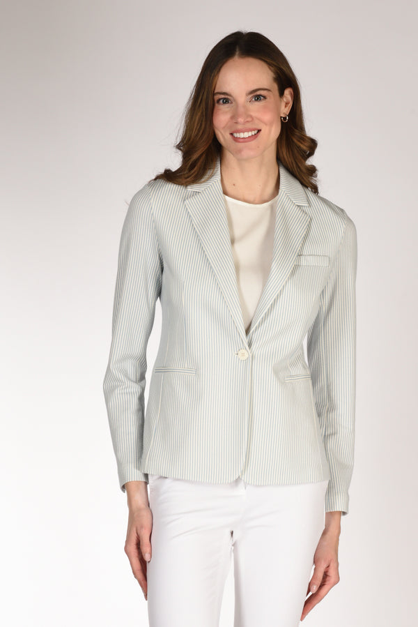 Circolo 1901 Blazer Slim Fit Azzurro/bianco Donna