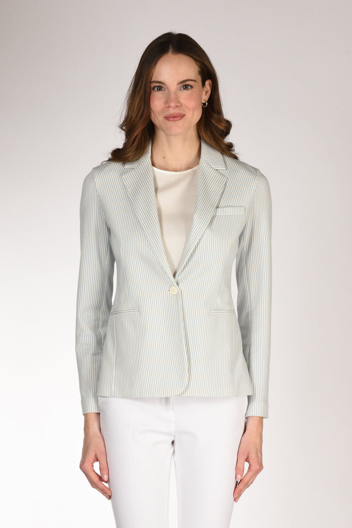 Circolo 1901 Blazer Slim Fit Azzurro/bianco Donna - 2