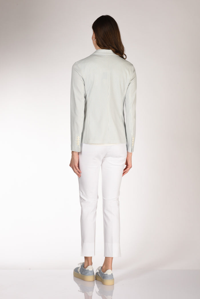 Circolo 1901 Blazer Slim Fit Azzurro/bianco Donna - 5