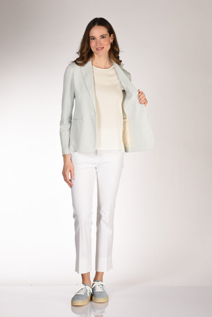 Circolo 1901 Blazer Slim Fit Azzurro/bianco Donna - 6