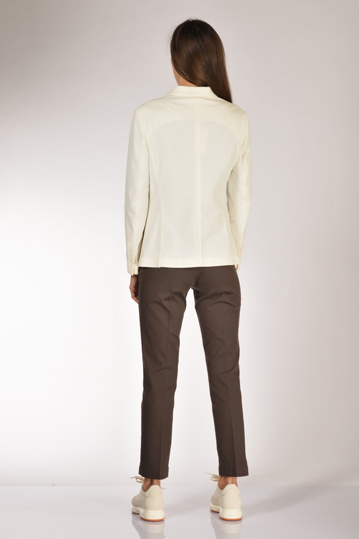 Circolo 1901 Blazer Slim Fit Bianco Donna - 5