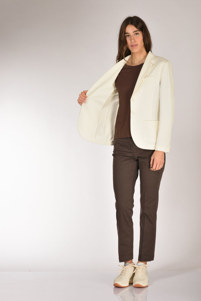 Circolo 1901 Blazer Slim Fit Bianco Donna - 6