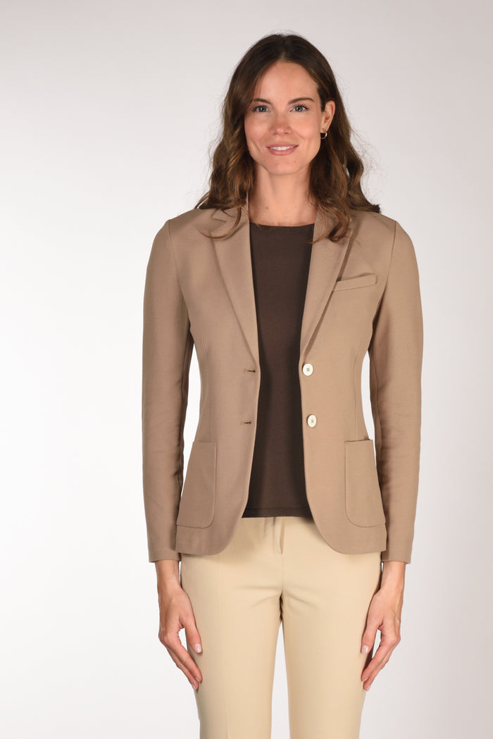 Circolo 1901 Blazer Slim Fit Beige Donna - 2
