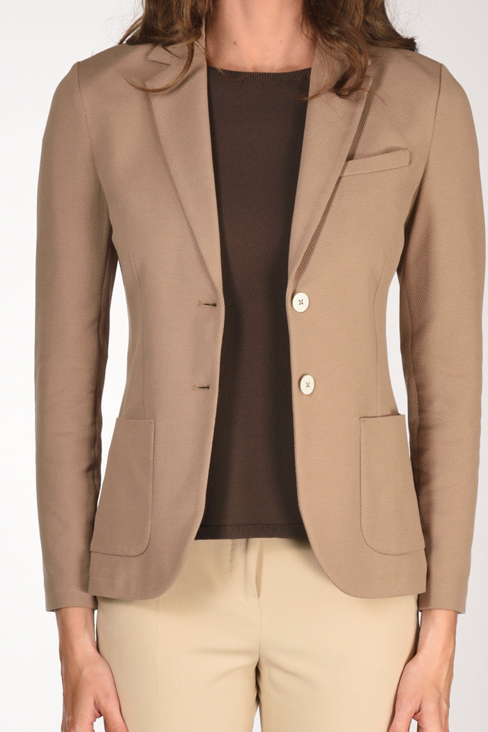 Circolo 1901 Blazer Slim Fit Beige Donna - 3