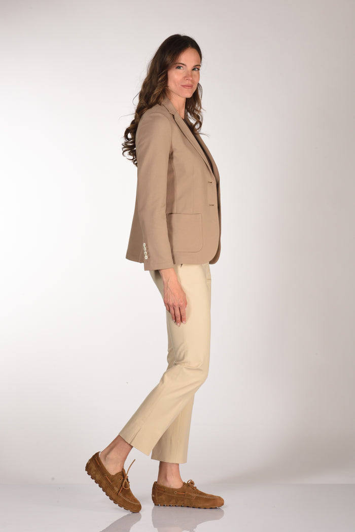 Circolo 1901 Blazer Slim Fit Beige Donna - 4