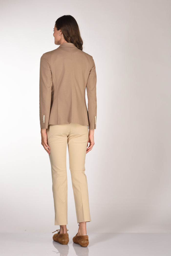 Circolo 1901 Blazer Slim Fit Beige Donna - 5